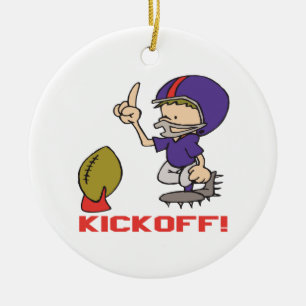 Kickoff Ceramic Ornament