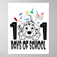 Kid 100 Days Of School Dalmatian Puppy 100th Day G