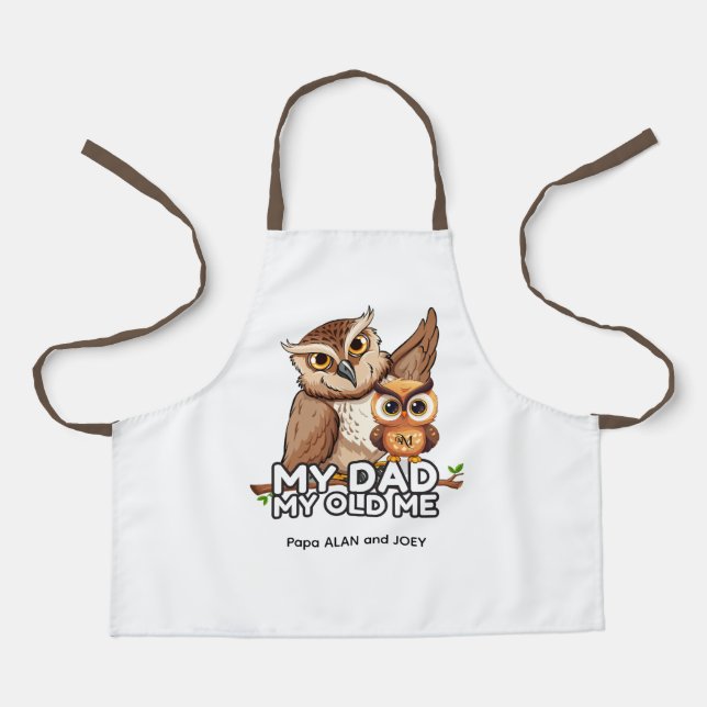 Kid Apron : My Dad My Old Me (white) (Front)
