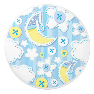 kid background ceramic knob