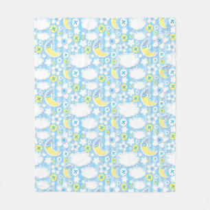 kid background fleece blanket