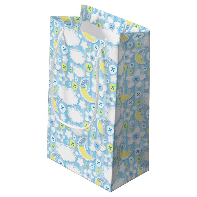 kid background small gift bag (Back Angled)