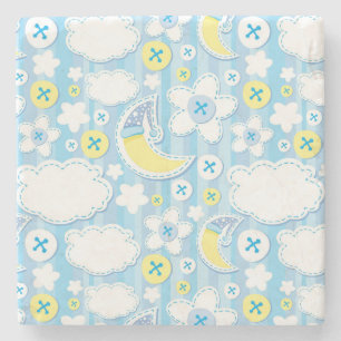 kid background stone coaster