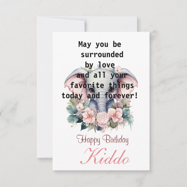 Kid Birthday Flat Card (Front)