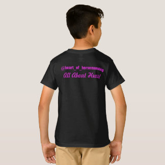 Kid Black Heart of Horsemanship T-Shirt