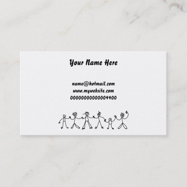 Kid Chain, Your Name Here, Business Card (Front)