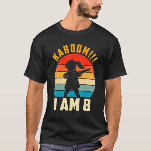 Kid Dabbing Birthday 8 Years Old I Am 8 Birthday O T-Shirt