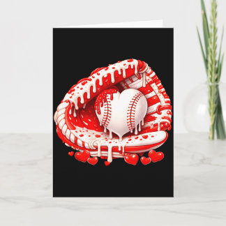 Kid Drip Ice Cream Baseball Heart Catcher Valentin Card