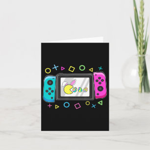 Kid Easter Video Game Eating Bunny Eggs Gamer Boys Card