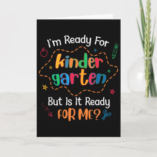 Kid First Day Of Kindergarten Outfit For Boys Ck T Card