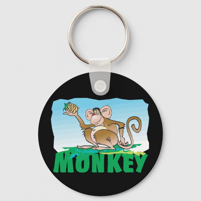 Kid Friendly Monkey Keychain (Front)