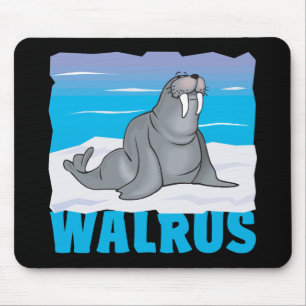 Kid Friendly Walrus Mouse Pad