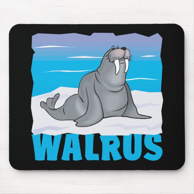Kid Friendly Walrus Mouse Pad (Front)