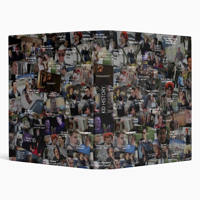 “Kid History” Quote Collage Binder (Background)