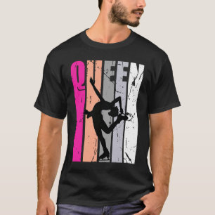 Kid Ice Skating Queen Birthday Pretty Training Tra T-Shirt