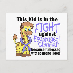 Kid In The Fight Against Esophageal Cancer Postcard