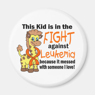 Kid In The Fight Against Leukaemia Magnet