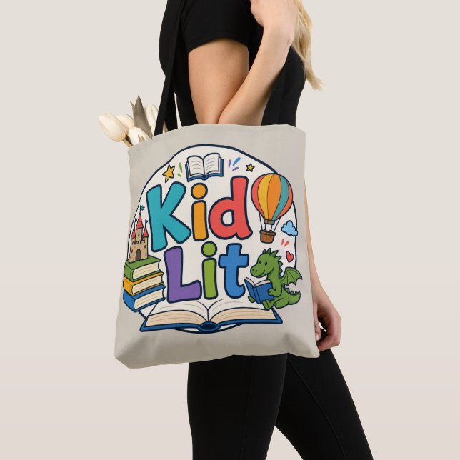 Kid Lit Genre Lover Tote Bag (Close Up)