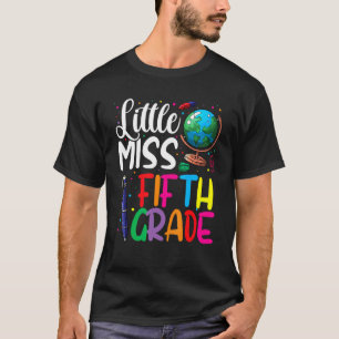 Kid Little Miss Fifth Grade Girls  Cute Back To Sc T-Shirt