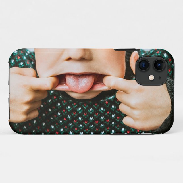 Kid Makes A Face Case-Mate iPhone Case (Back (Horizontal))