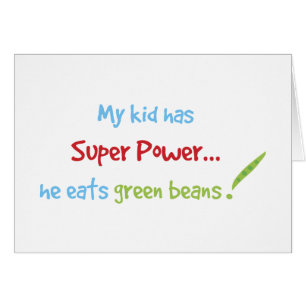 Kid mange des haricots verts