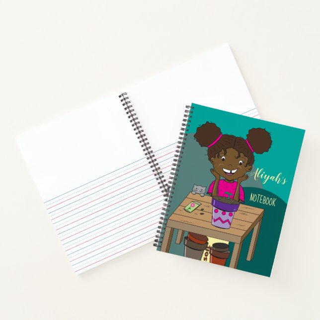 Kid personalized handwriting notebook (Inside)