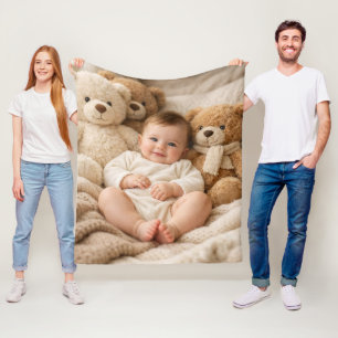 Kid Picture Air Freshener – Personalized Photo Car Fleece Blanket