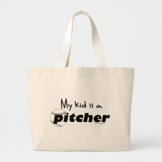 Kid Pitcher Large Tote Bag