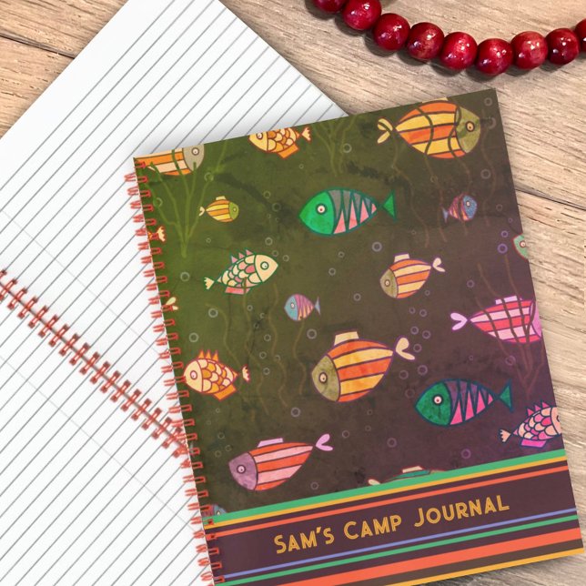 Kid’s Camp Fish Journal Colourful Custom Fun (Creator Uploaded)
