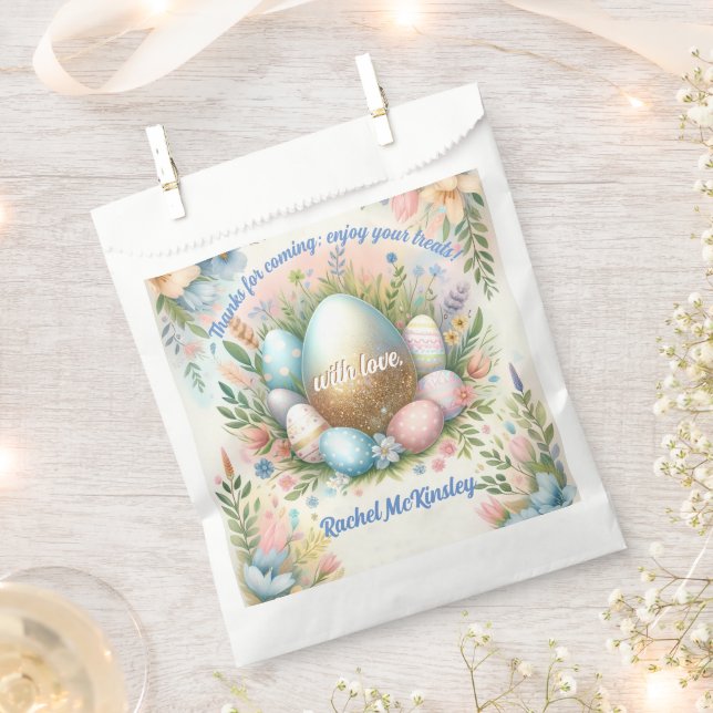 Kid’s Easter Egg Hunt Spring Birthday Party Favour Bag (Clipped)