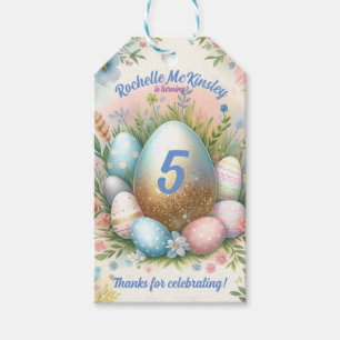 Kid’s Easter Egg Hunt Spring Birthday Party Gift Tags