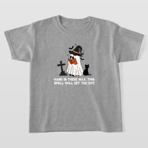 Kid’s Halloween T-Shirt –  Cute Ghost Spell 