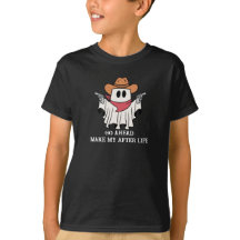 Kid’s Halloween T-Shirt –  Gunslinger Cowboy Ghost