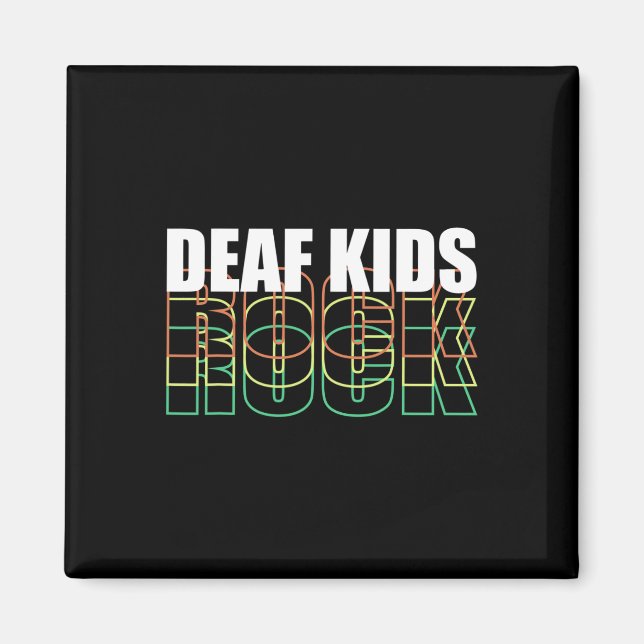 Kid Sign Language  Magnet (Front)