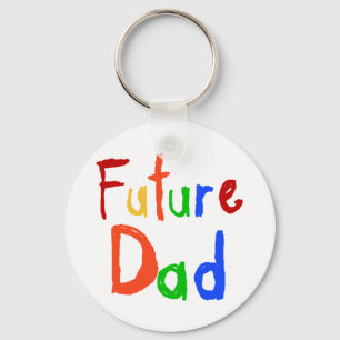 Kid Text Future Dad T-shirts and Gifts Keychain