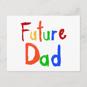 Kid Text Future Dad T-shirts and Gifts Postcard