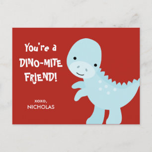 Kid Valentine's Day Card - Dino-mite Friend
