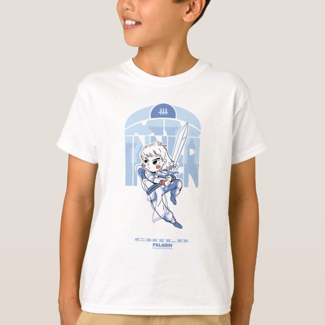 Kid With Sword Fighting T-Shirt (Front)