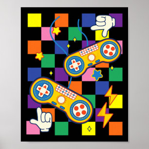 Kidcore Aesthetic Fabric Video Game Patches Alt Cl Poster