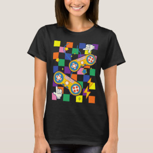 Kidcore Aesthetic Fabric Video Game Patches Alt Cl T-Shirt