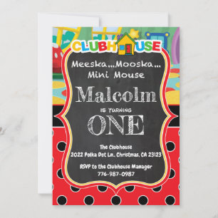 Kiddie Clubhouse Invitation d'anniversaire