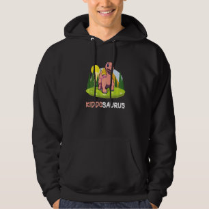 Kiddosaurus Dinosaur Cute Kiddo Apatosaurus 4 Hoodie