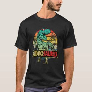 Kiddosaurus T Rex Dinosaur Kiddo Saurus Family Mat T-Shirt