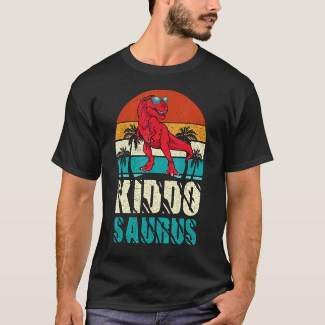 Kiddosaurus T Rex Dinosaur Kiddo Saurus Matching F T-Shirt (Front)