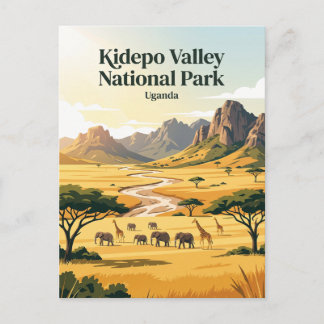 Kidepo Valley National Park Uganda Postcard