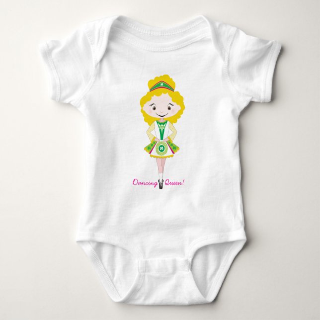 KIDLETS :: irish dancer blonde Baby Bodysuit (Front)