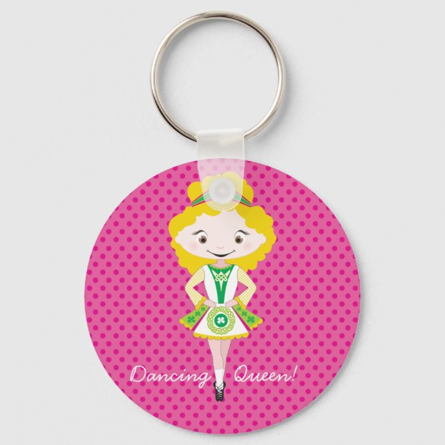 KIDLETS :: irish dancer blonde Keychain (Front)