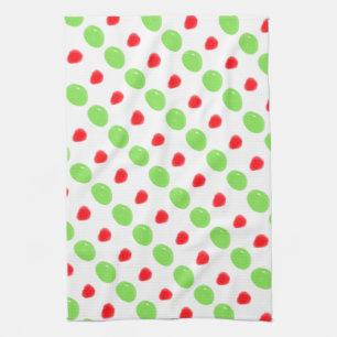 Kidney Beans and Gum Drops Kitchen Towel