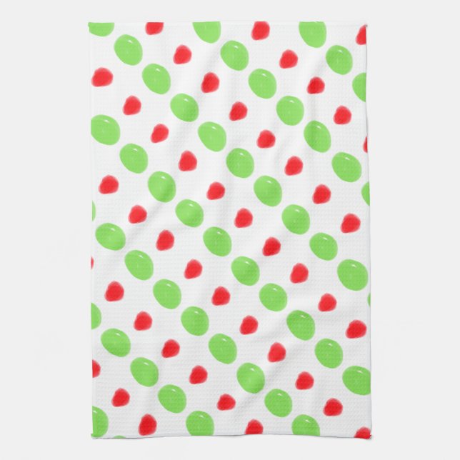 Kidney Beans and Gum Drops Kitchen Towel (Vertical)