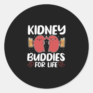 Kidney Buddies For Life Organ Donation Awareness Classic Round Sticker